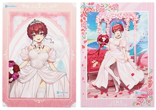Ichiban Kuji Hololive ~Свадебный стиль~ Приз Визуальная доска Визуальная доска [Houshou Marine] Набор из 2