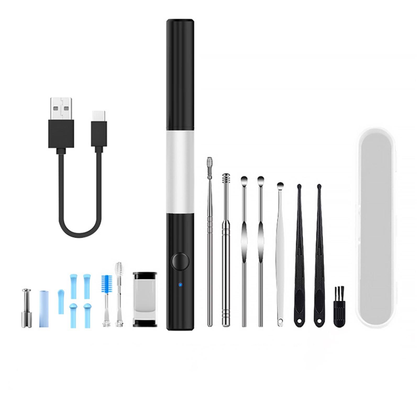 HD визуальная ухочистка беспроводная интеллектуальная визуальная ухочистка набор для ухода P80-black pro